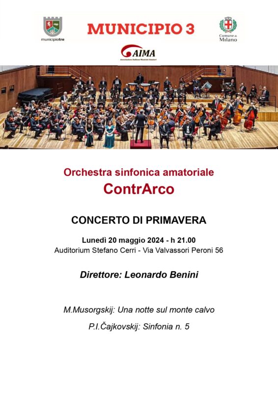 Orchestra sinfonica amatoriale di milano - concerto sinfonico